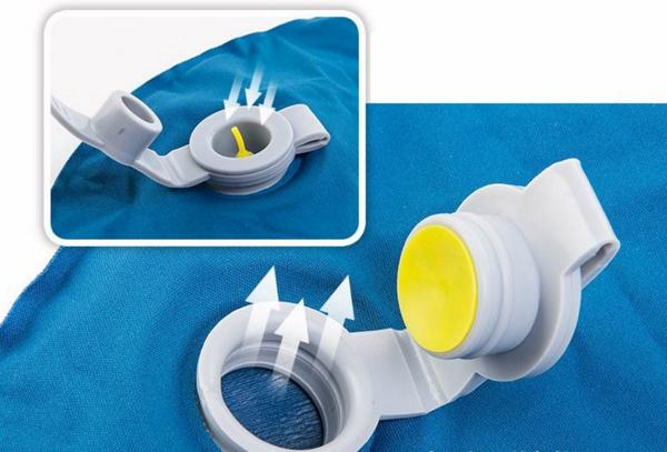 Gối chữ U thổi hơi dạng van dẹt