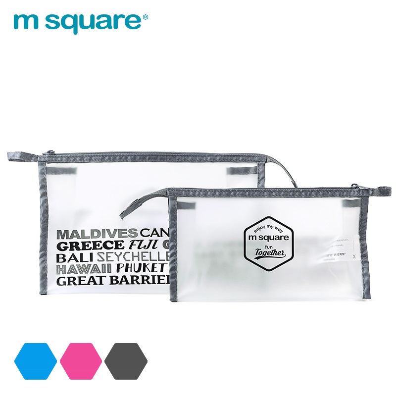 Túi đựng mỹ phẩm trong suốt thương hiệu Msquare