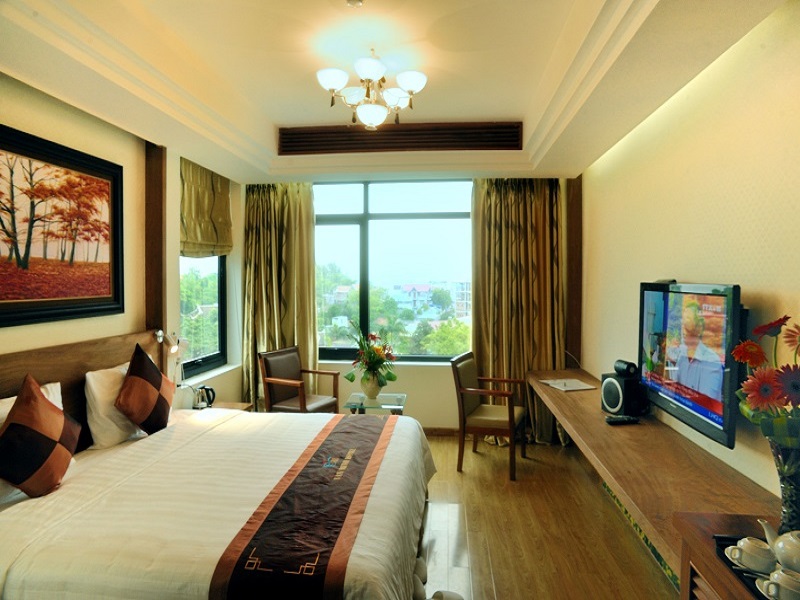 Không gian phòng ngủ ở Thảo Viên Resort Ba Vì