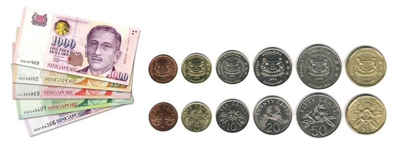 Mệnh giá tiền xu và tiền giấy Singapore