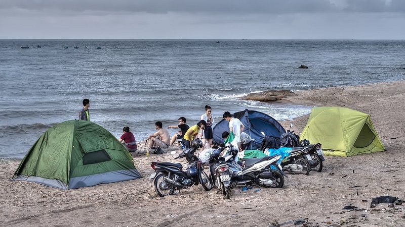Cắm trại ở bãi biển