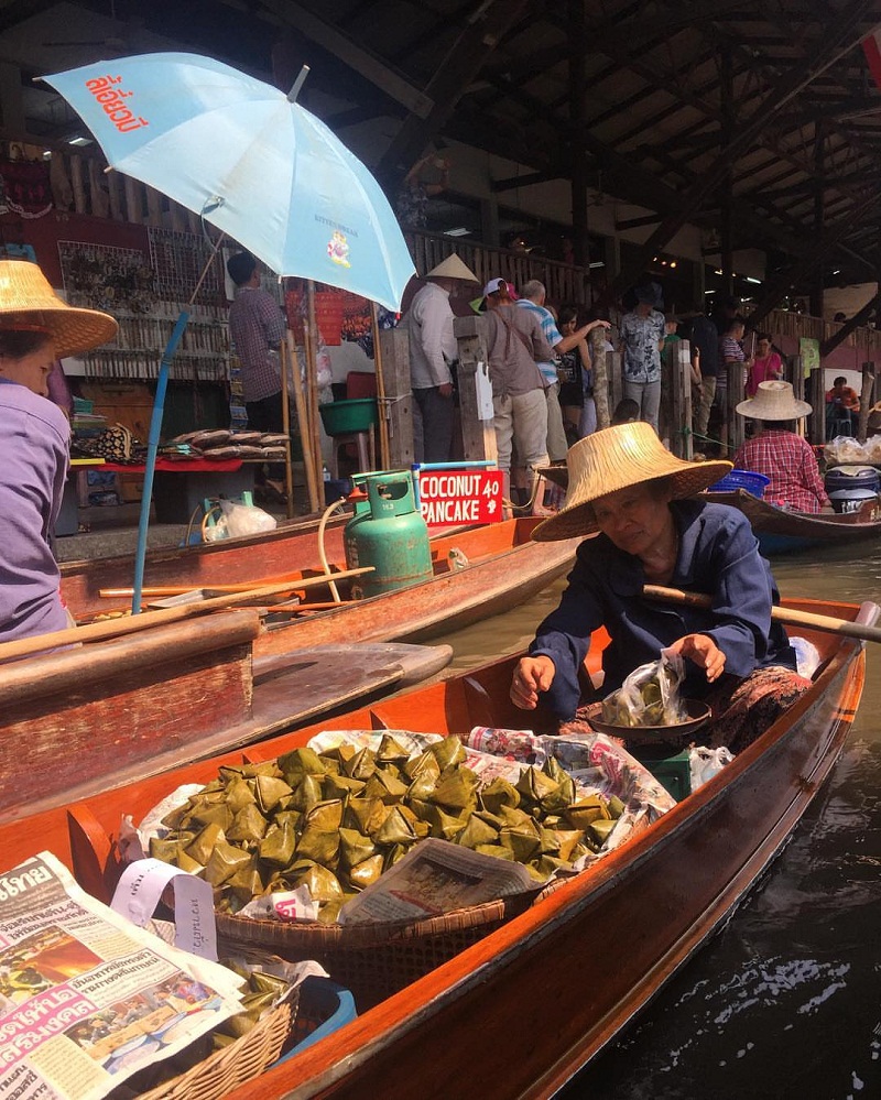 chợ nổi ở Bangkok