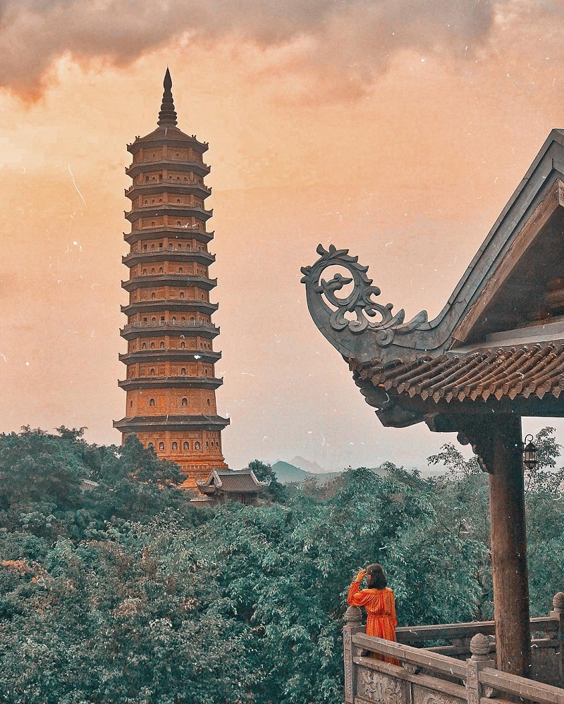 Tầm view đẹp tại chùa Bái Đính Ninh Bình