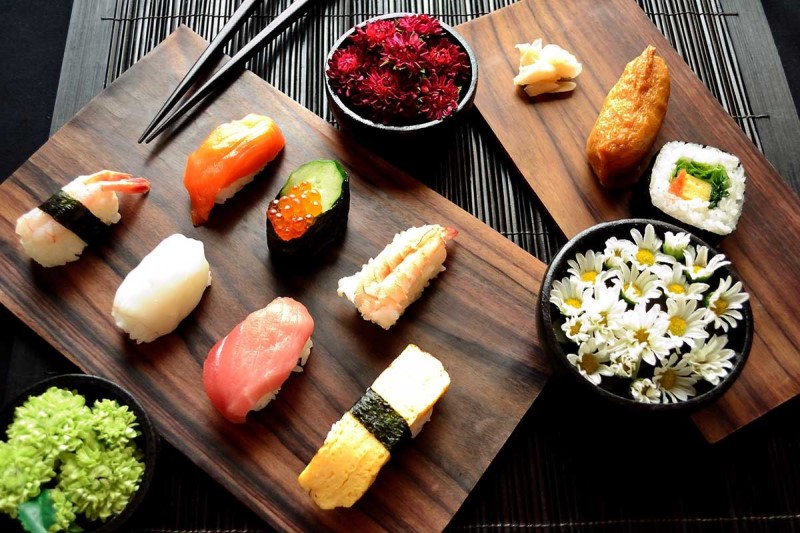 Cách bài trí các món ăn Nhật vô cùng đẹp mắt