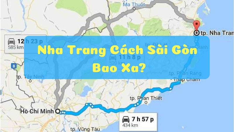 Sài Gòn Nha Trang bao nhiêu km? Chỉ đường từ Sài Gòn đến Nha Trang nhanh nhất