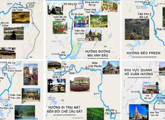 Cập nhật bản đồ du lịch Đà Lạt chi tiết từng địa điểm