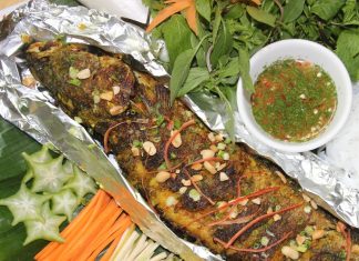 15 cách ướp và cách làm cá nướng ngon với bơ tỏi, muối ớt, phô mai,… Cá quả nướng lót giấy bạc ăn kèm rau củ quả