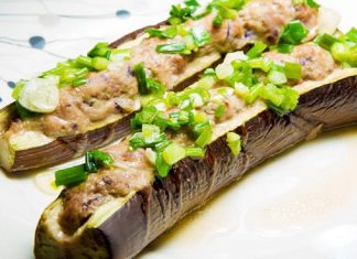 20 cách làm cà tím nướng mỡ hành đơn giản mà NGON TUYỆT tại nhà Cách làm cà tím nướng nguyên trái với thịt băm