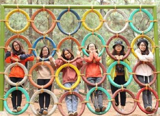 Kinh nghiệm đi khu sinh thái Thiên Phú Lâm Sóc Sơn từ A-Z Check in bên những vòng tròn sắc màu của khu sinh thái