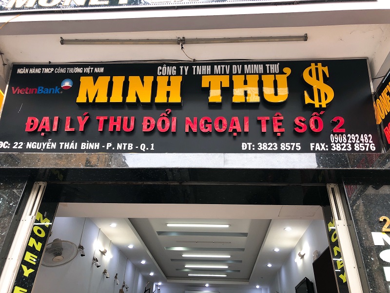 Cửa hàng thu đổi ngoại tệ Minh Thư