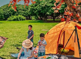 Khám phá 5 điều thú vị khi tới khu cắm trại ở Ecopark vào dịp hè Gia đình cắm trại tại vườn nhãn