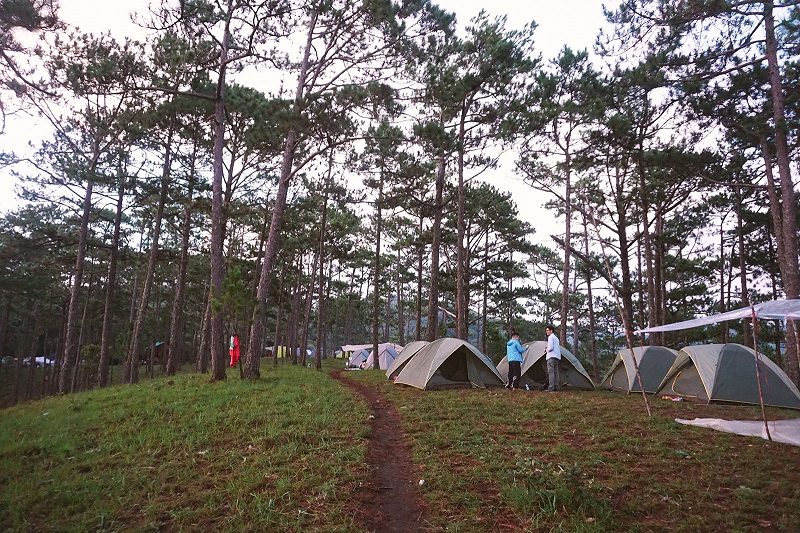 cắm trại ở bidoup