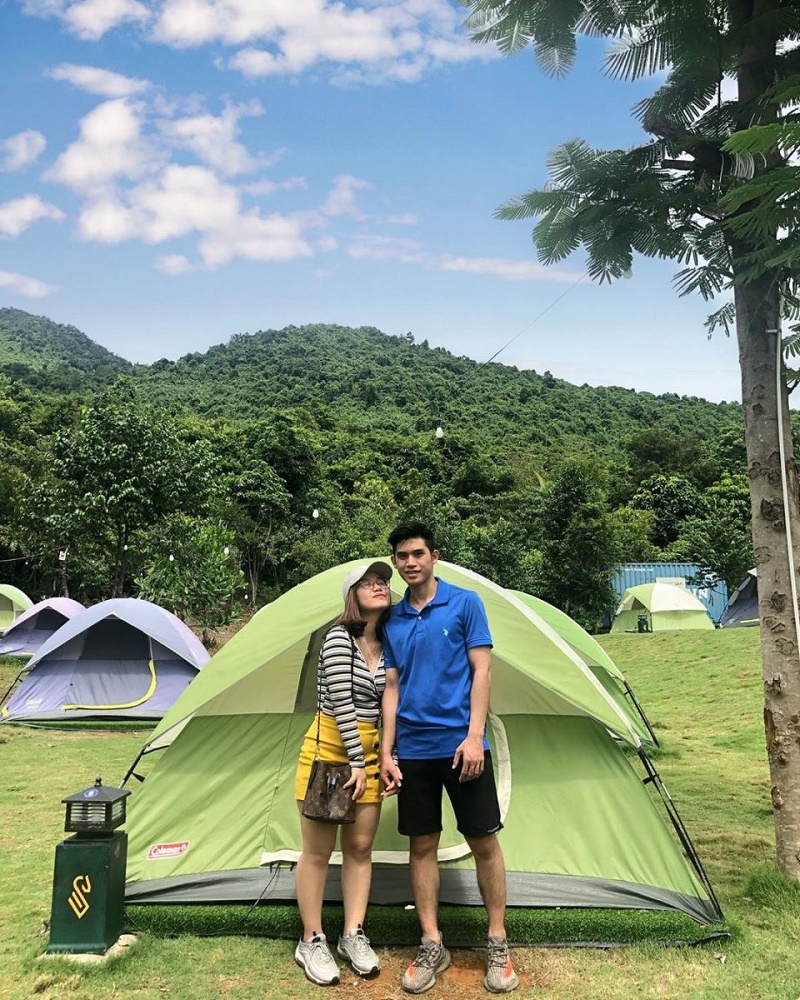Khu cắm trại tại rừng quốc gia Bạch Mã