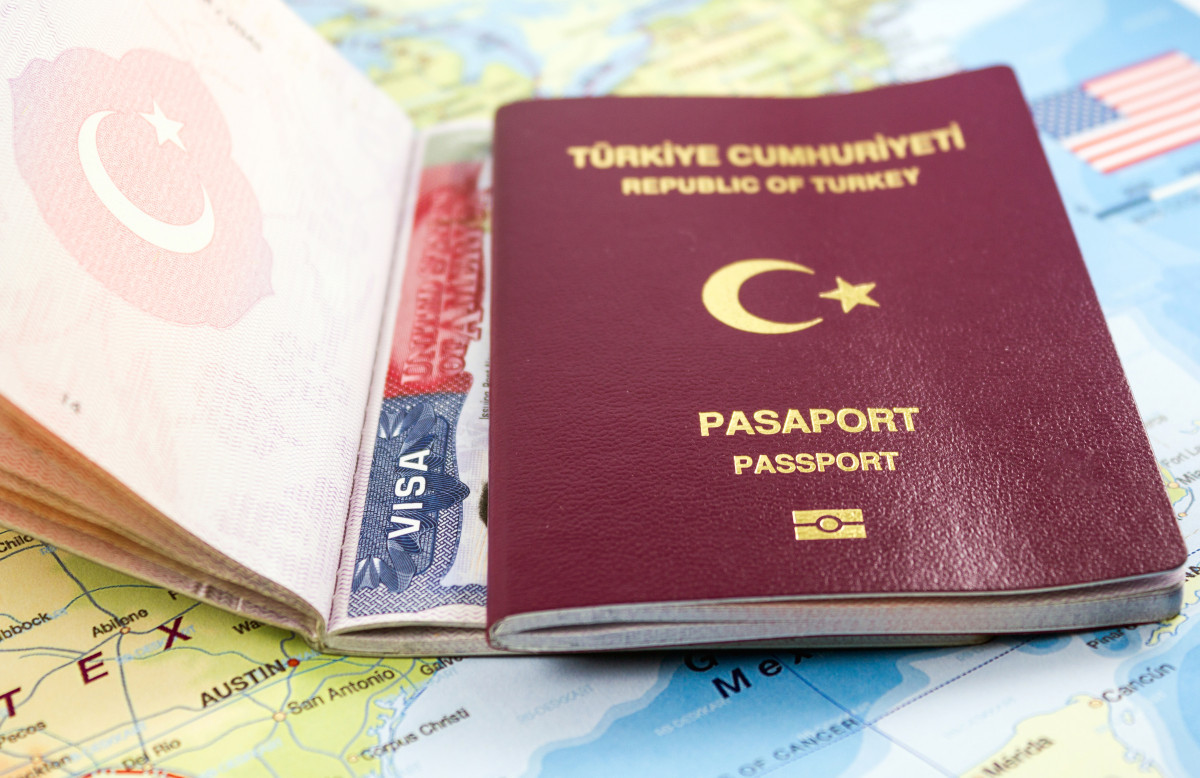 Visa Thổ Nhĩ Kỳ trên tấm bản đồ
