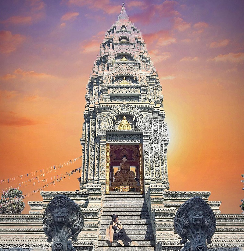 Kiến trúc Khmer độc đáo của chùa Sôm Rông