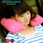 Gối hơi Msquare Neck Pillow Pink
