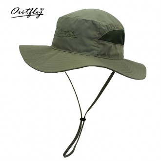 Mũ nón Bucket nữ B18001D army green tai bèo rộng vành