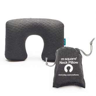 Msquare Neck Pillow Grey