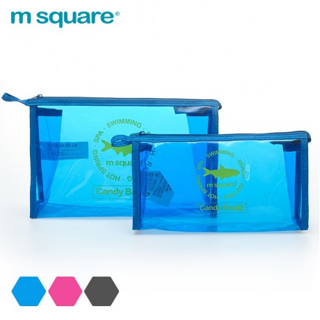 Túi đựng mỹ phẩm trong suốt Msquare Candy Bag S L