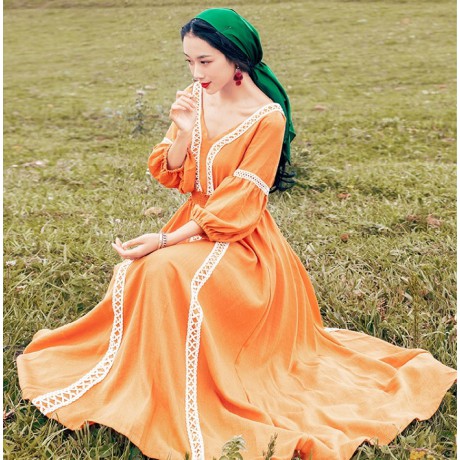 Váy bohemian BHM05 Orange