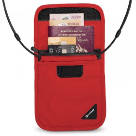 Túi đựng hộ chiếu chống trộm Pacsafe X75 RFID Blocking Red