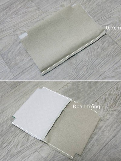 Cách làm túi đựng mỹ phẩm mini