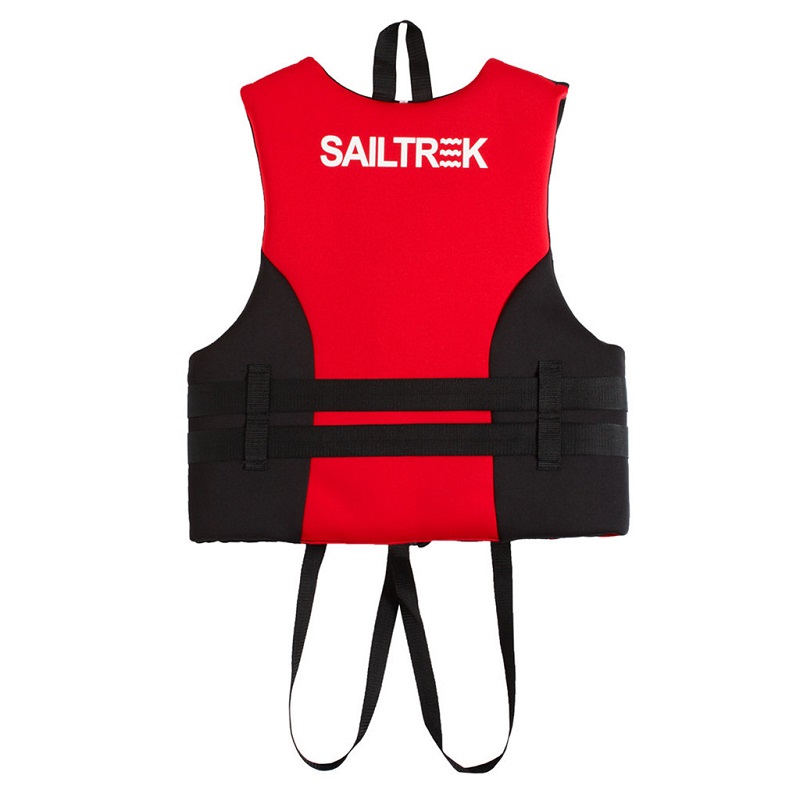 Chất liệu cao su tổng hợp của áo phao bơi người lớn trẻ em Sailtrek I Đỏ